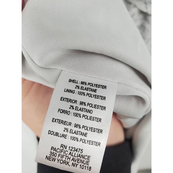 TAHARI ASL NWT Women's Limestone Lace Cold shoulder Lace Ball Gown Dress Size 6 - Picture 7 of 8